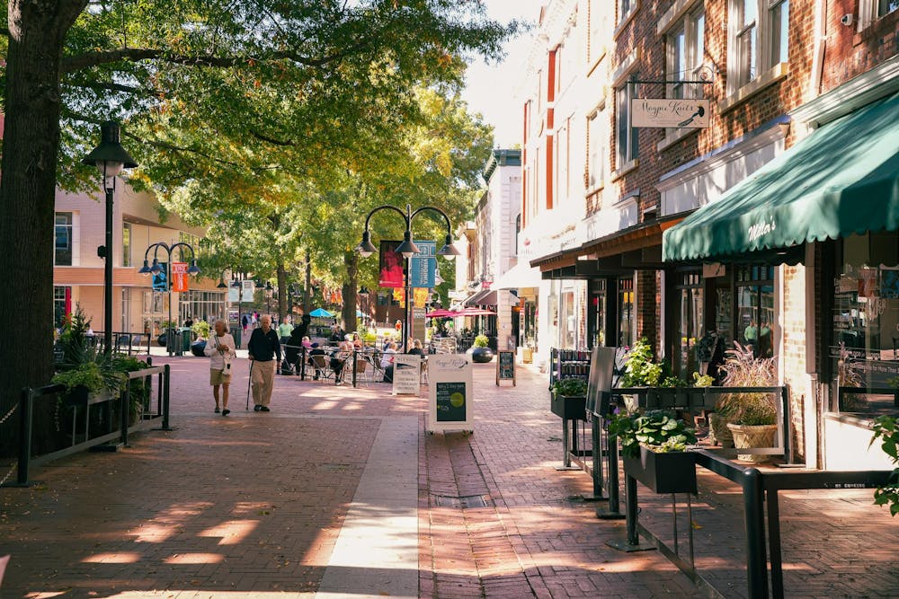 Strolling through Charlottesville’s Downtown Mall, you are bound to spot a variety of sights, but one thing you will not find is any cars.