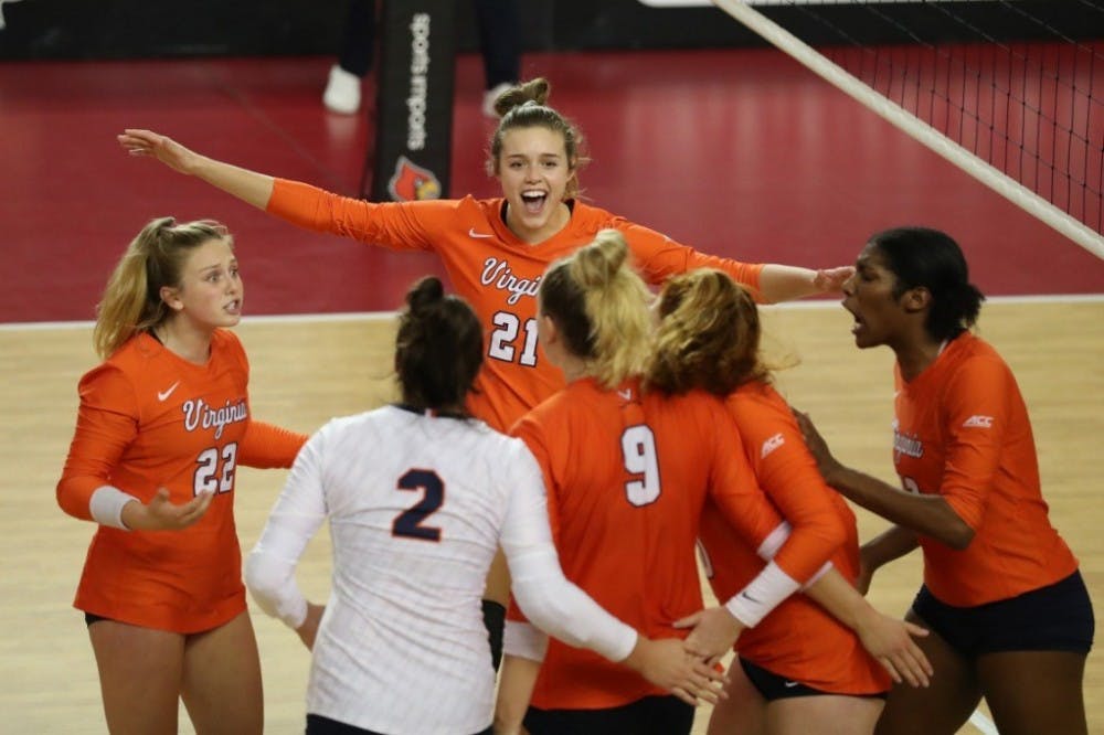 <p>Louisville's strong defense held Virginia to its first negative hitting percentage on the season at -.040.</p>