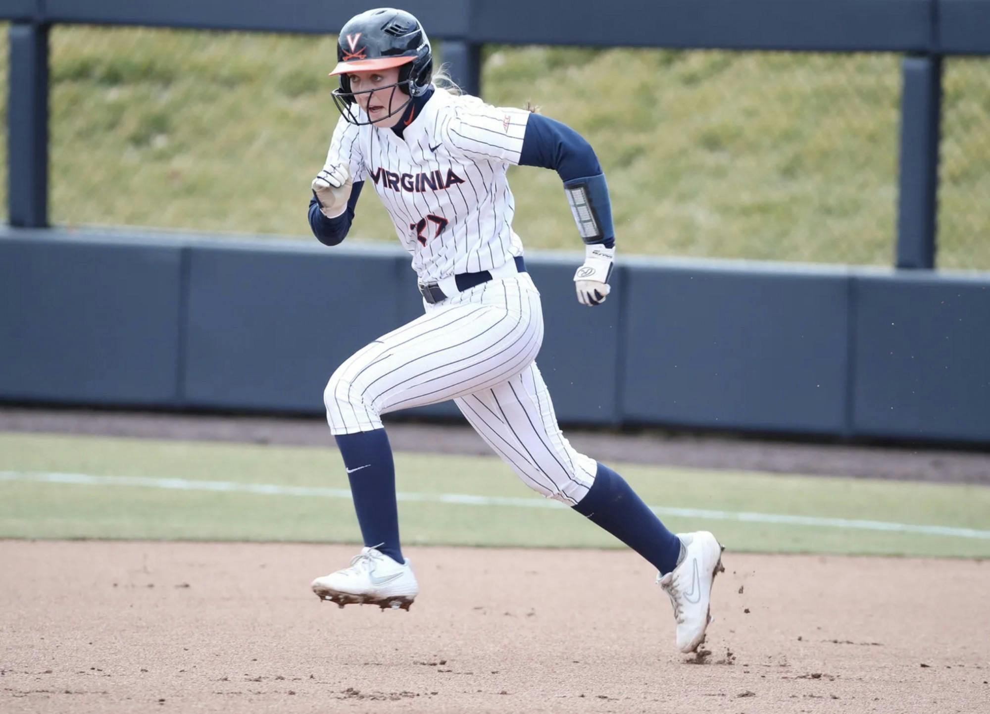 Junior infielder Katie Goldberg was the first to strike with an early triple against Maryland.