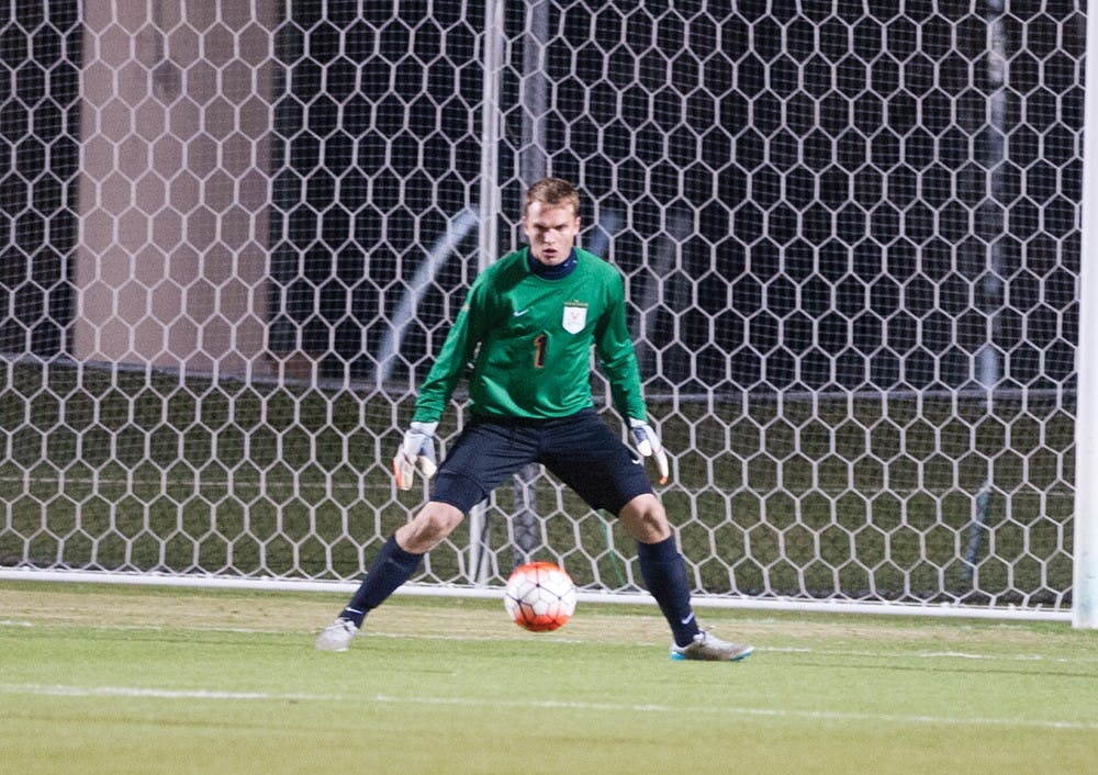 Junior goalkeeper Jeff Caldwell notched five saves in the overtime loss against Wake Forest.