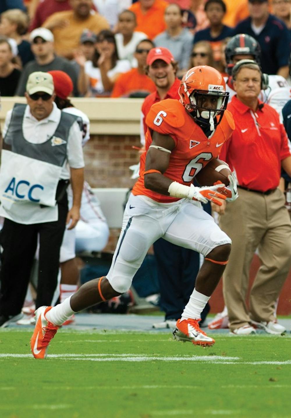 	<p>Sophomore wide receiver Darius Jennings earned plaudits from head coach Mike London after an electrifying performance in Virginia’s first game against Richmond Saturday. Jennings finished with five catches, 84 yards and a touchdown.</p>