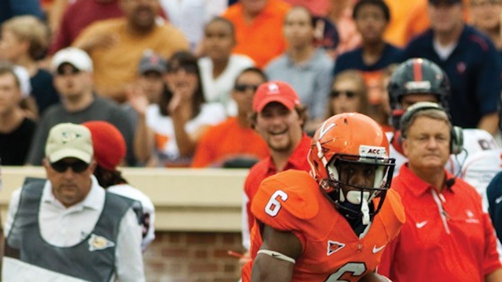 Sophomore wide receiver Darius Jennings earned plaudits from head coach Mike London after an electrifying performance in Virginia’s first game against Richmond Saturday. Jennings finished with five catches, 84 yards and a touchdown.