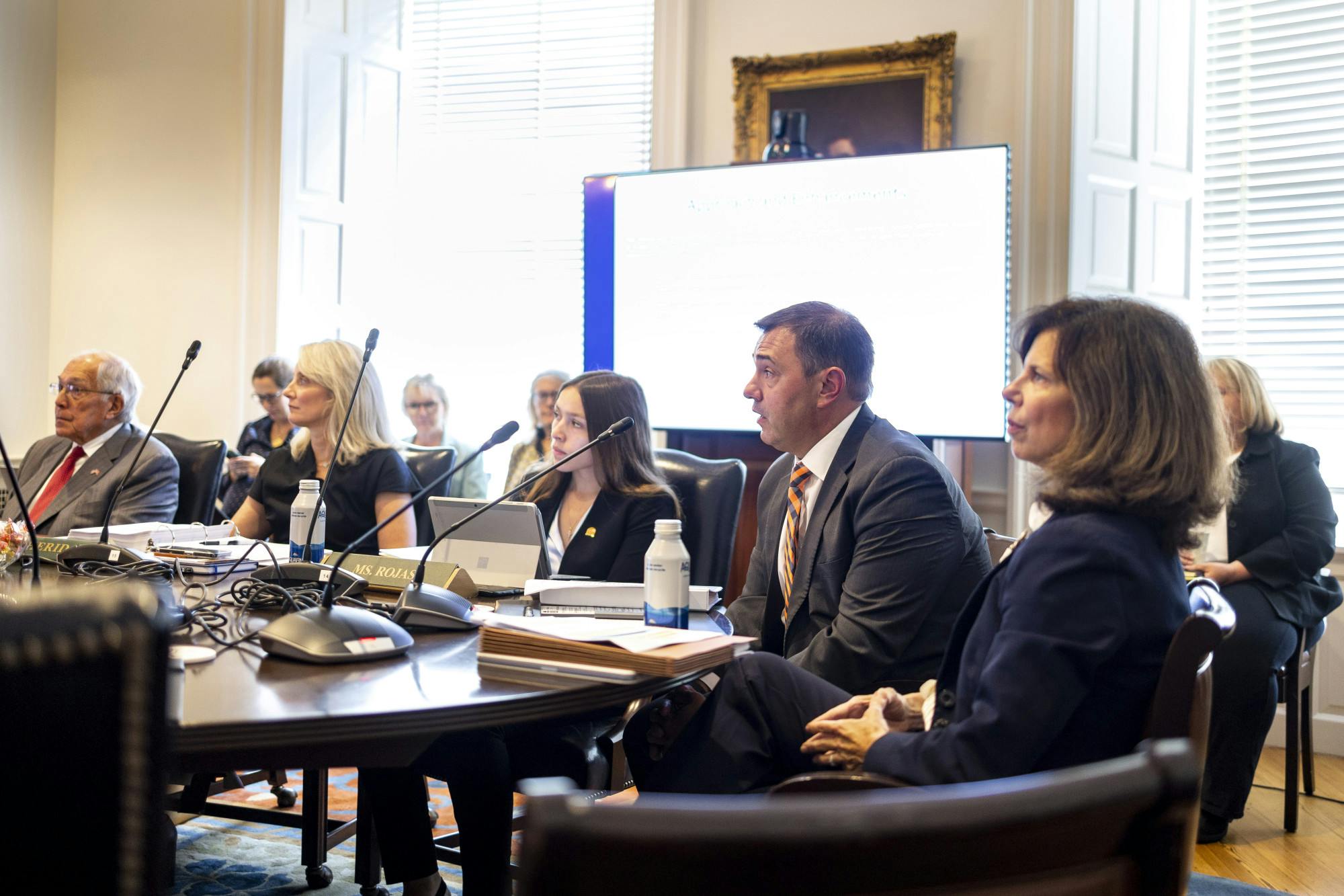 Sheehy provided an update on the Alderman Library renovation project and said that she was hopeful that the library would be reopened for students after Thanksgiving break.