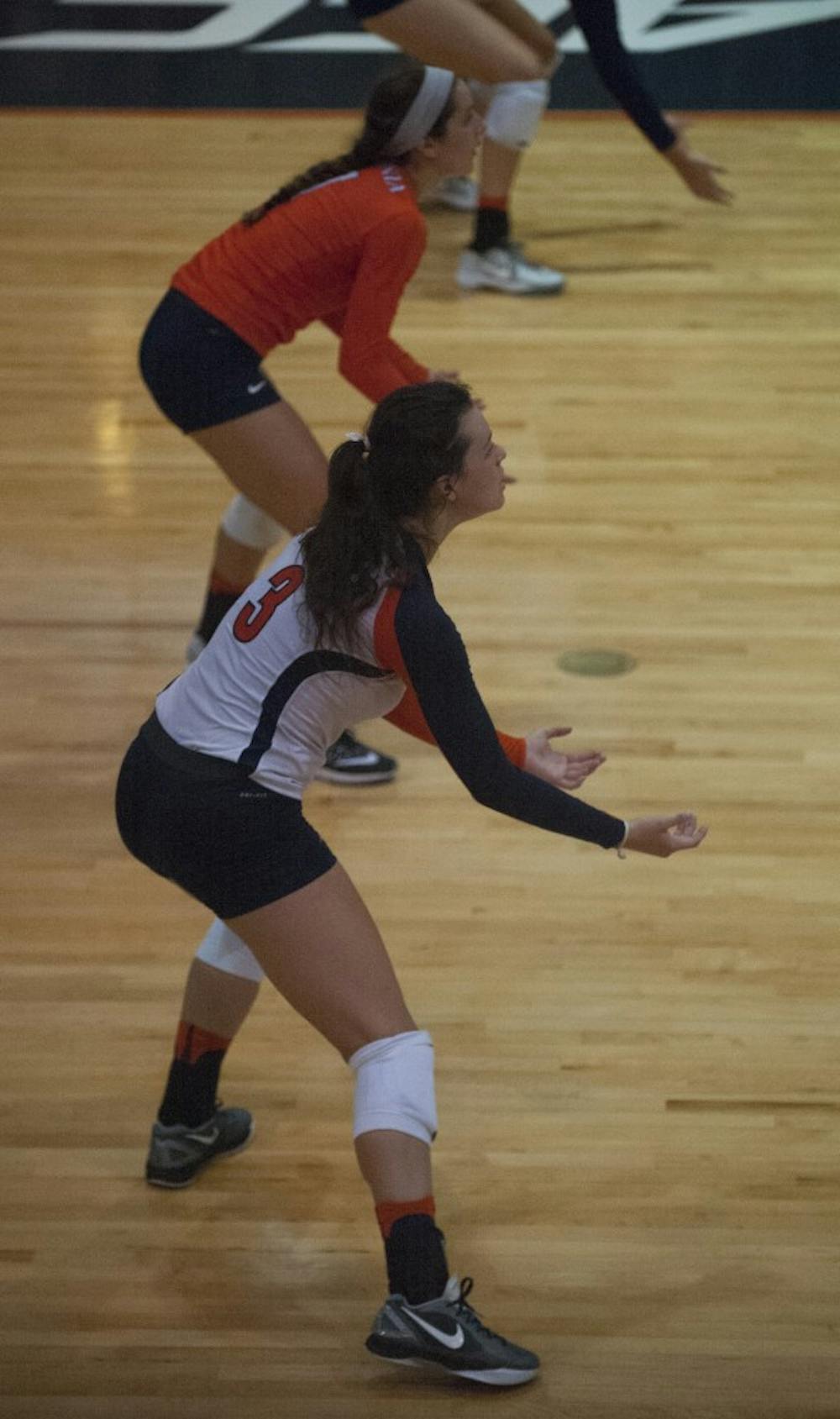 <p>Freshman defensive specialist Kelsey Miller and the Virginia volleyball team will seek to turn their fortunes this weekend against Florida State and Miami.</p>