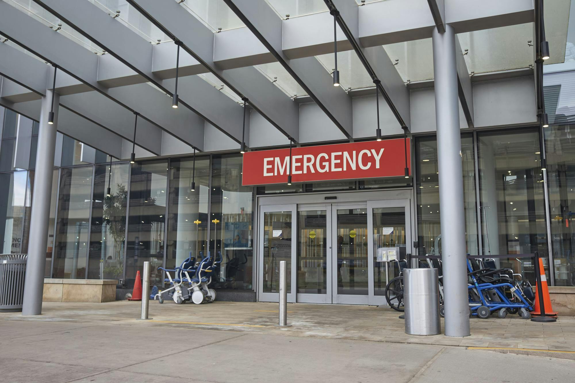 U.Va. Health emergency room, photographed Feb. 9, 2024.