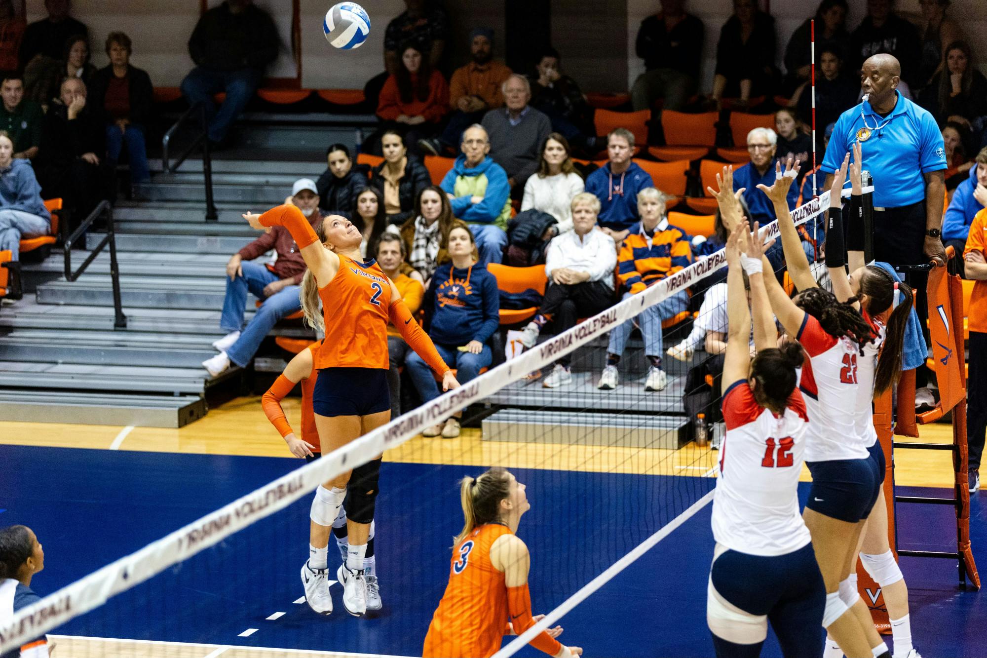 Brooklyn Borum rises up for a hit.