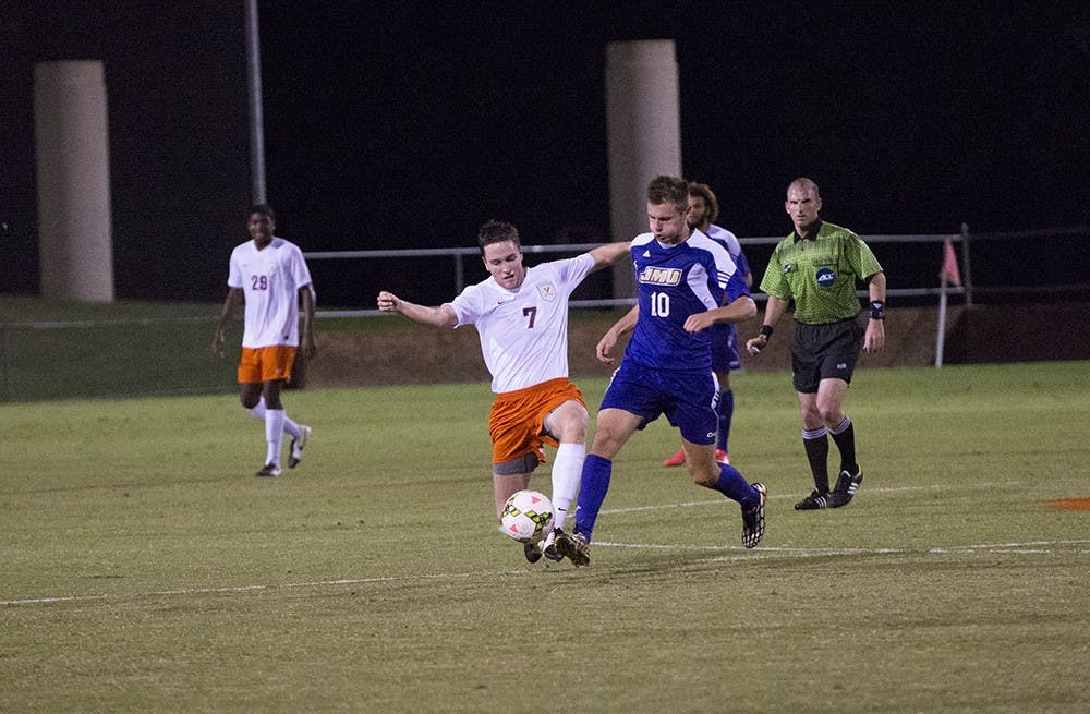 Junior midfielder Todd Wharton notched his first goal of the season Saturday against Pittsburgh to give Virginia a 1-0 lead heading into halftime.