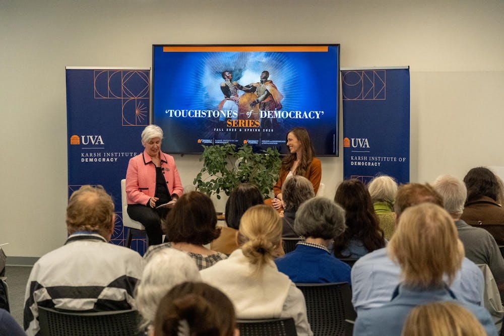 <p>Lauren Duval, Gibson fellow at the Karsh Institute of Democracy, spoke about her book “The Home Front: Revolutionary Households, Military Occupation, and the Making of American Independence."</p>