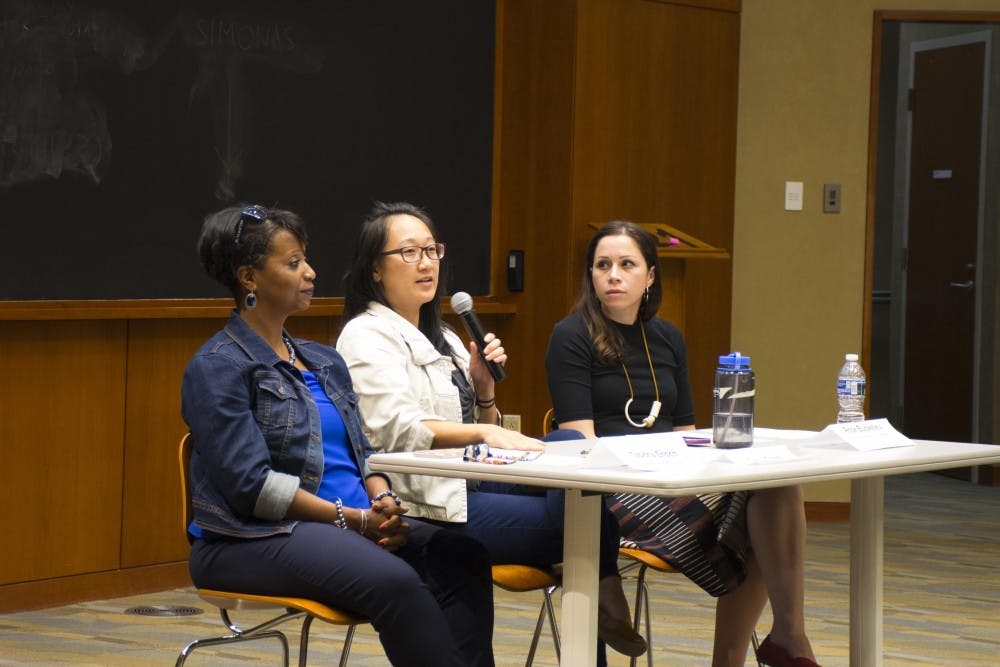 <p>The panelists discussed the significance of activism to students of color at the University.</p>
