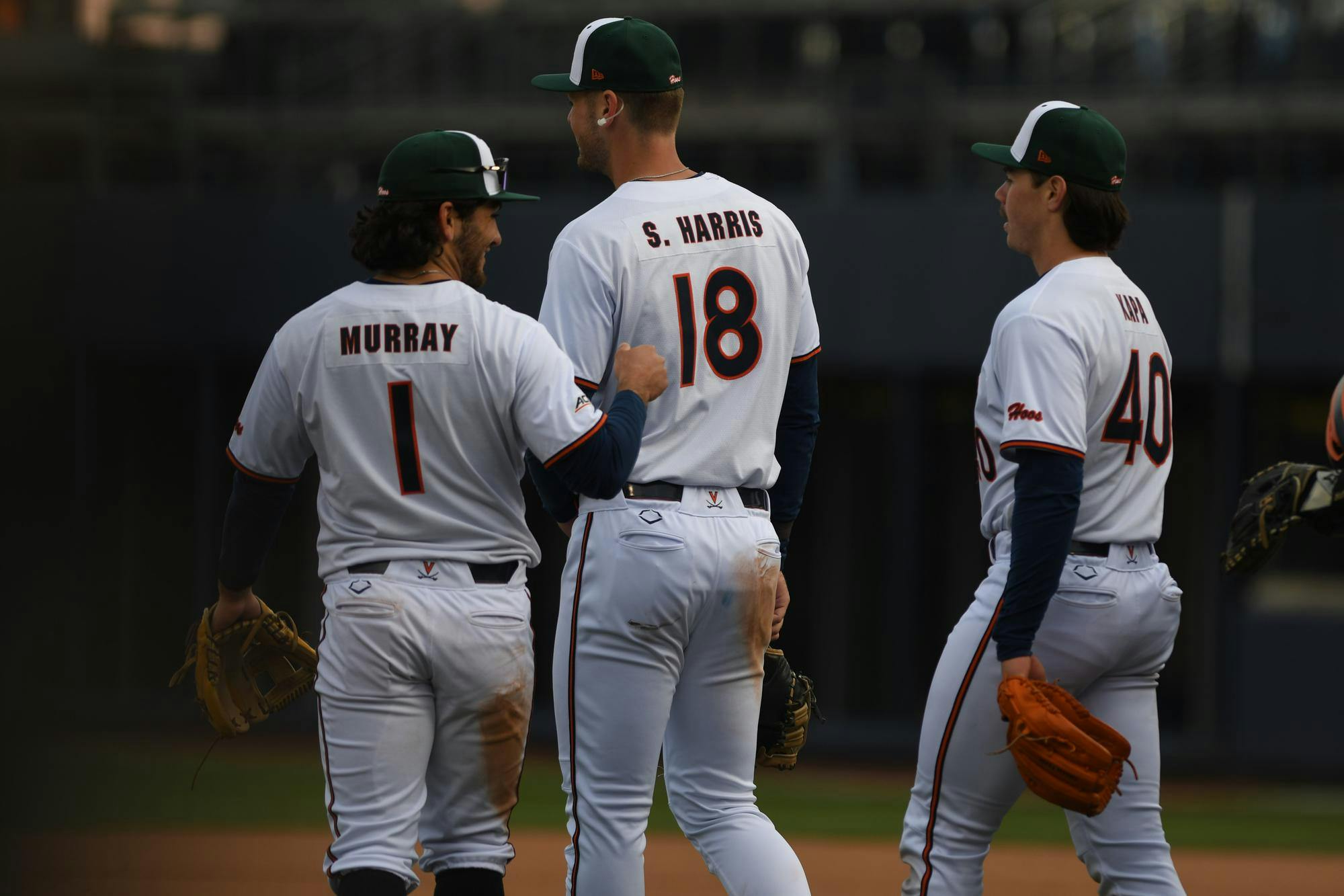 Sam Harris had the play of the day, with a 397-foot home run.