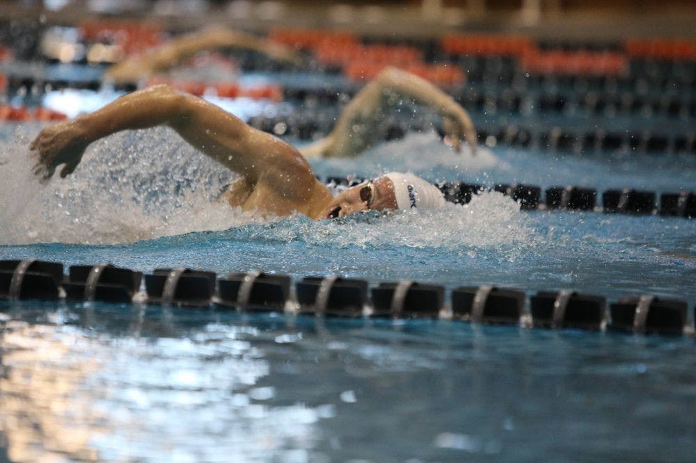 Both the men's and women's swimming teams are nationally ranked, with members of both squads beating personal and conference records left and right.
