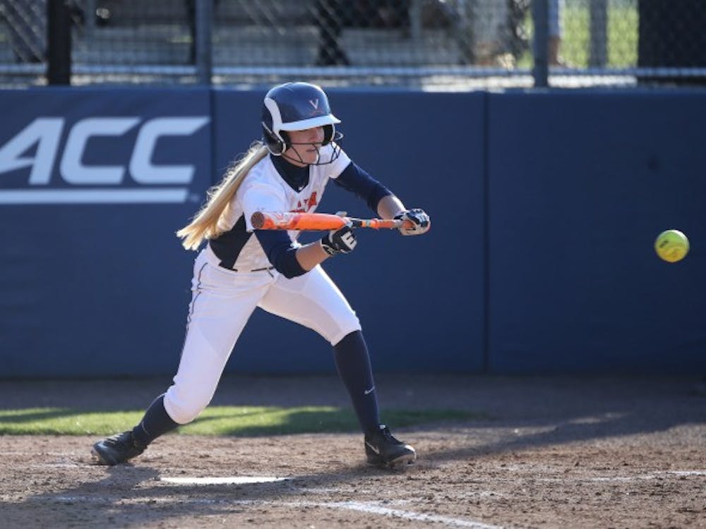 Senior McKall Miller scores Virginia's lone run in 10-1 loss to ECU. 