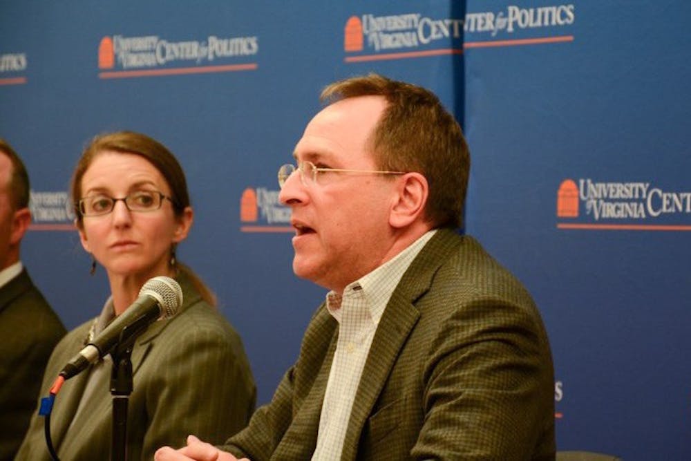 <p>Panel members included Department of Politics lecturers Carah Ong Whaley (Left) and Jim Todd, associate professor Gerald Alexander (Right) and Center for Politics Director of Global Initiatives Daman Irby.</p>