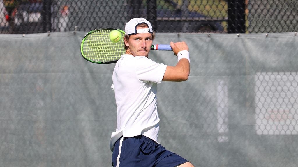 Junior Gianni Ross won all of his matches this weekend, including the decisive singles match against Notre Dame to secure the victory for Virginia.&nbsp;