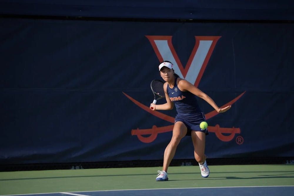 <p>Xu clinched the match for the Cavaliers against Princeton with a 6-3, 6-4 win over Howard.</p>
