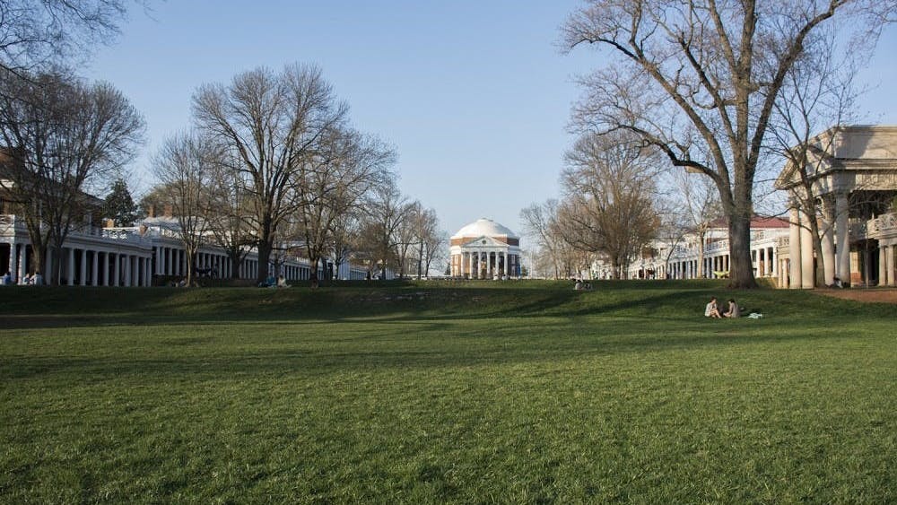 The dome-shaped structure located on Central Grounds represents the head of Thomas Jefferson. 