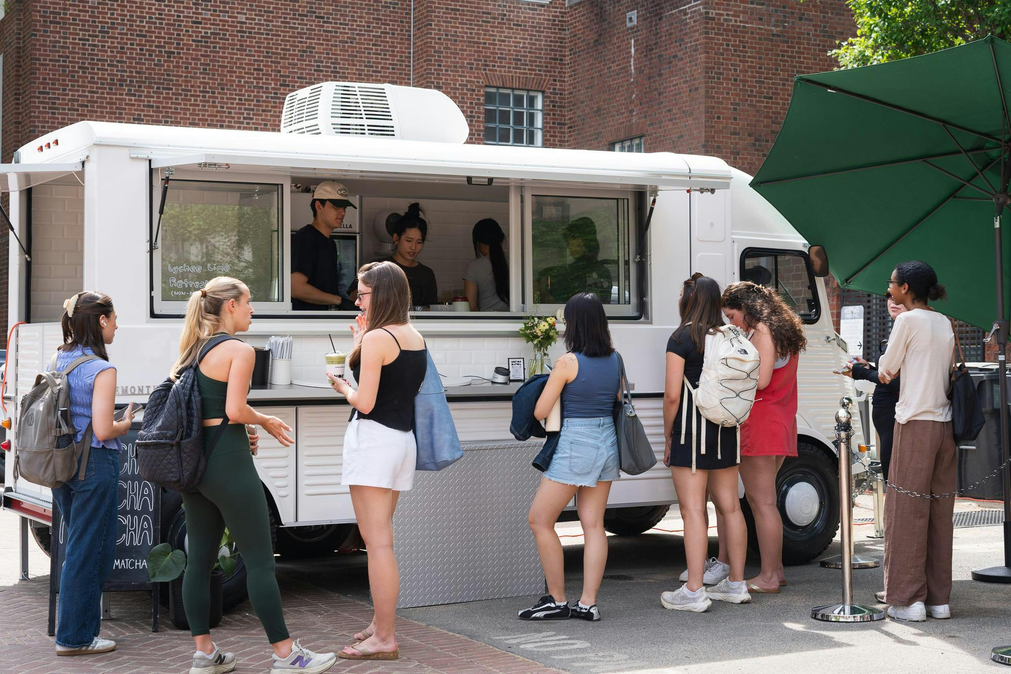 The truck has many unique drink options, including their Strawberry Matcha Cloud, Yuzu Sparkling Matcha and a Raspberry Earl Grey matcha latte.