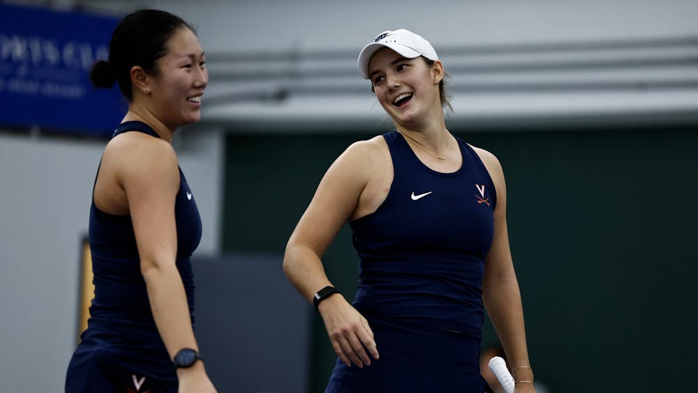 Virginia's top doubles pairing came back from a 4-1 deficit in their season-opening match.