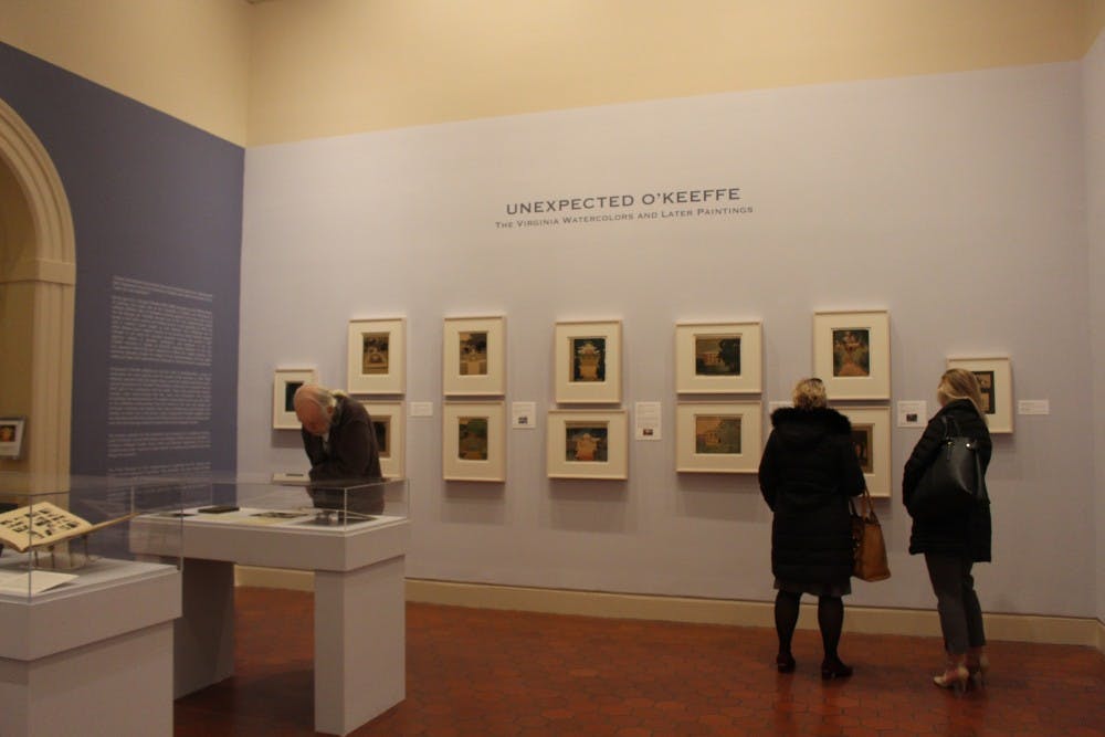 <p>"Unexpected O’Keeffe: The Virginia Watercolors and Later Paintings,” an exhibit displaying some of the artist's lesser-known works, will be on display at the Fralin Museum of Art through Jan. 27, 2019.</p>