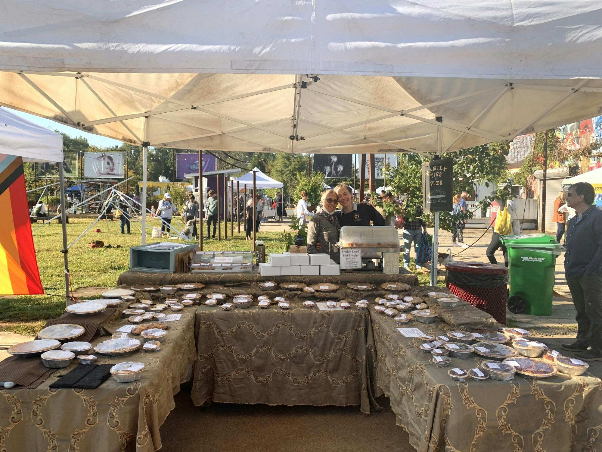 &nbsp;I had to end my first Farmers Market experience with a sweet finish at Family Ties and Pies, a vendor that sells home baked American pies. There were a vast variety of sweet and savory pies to choose from, which made it almost impossible to choose which one to try.&nbsp;