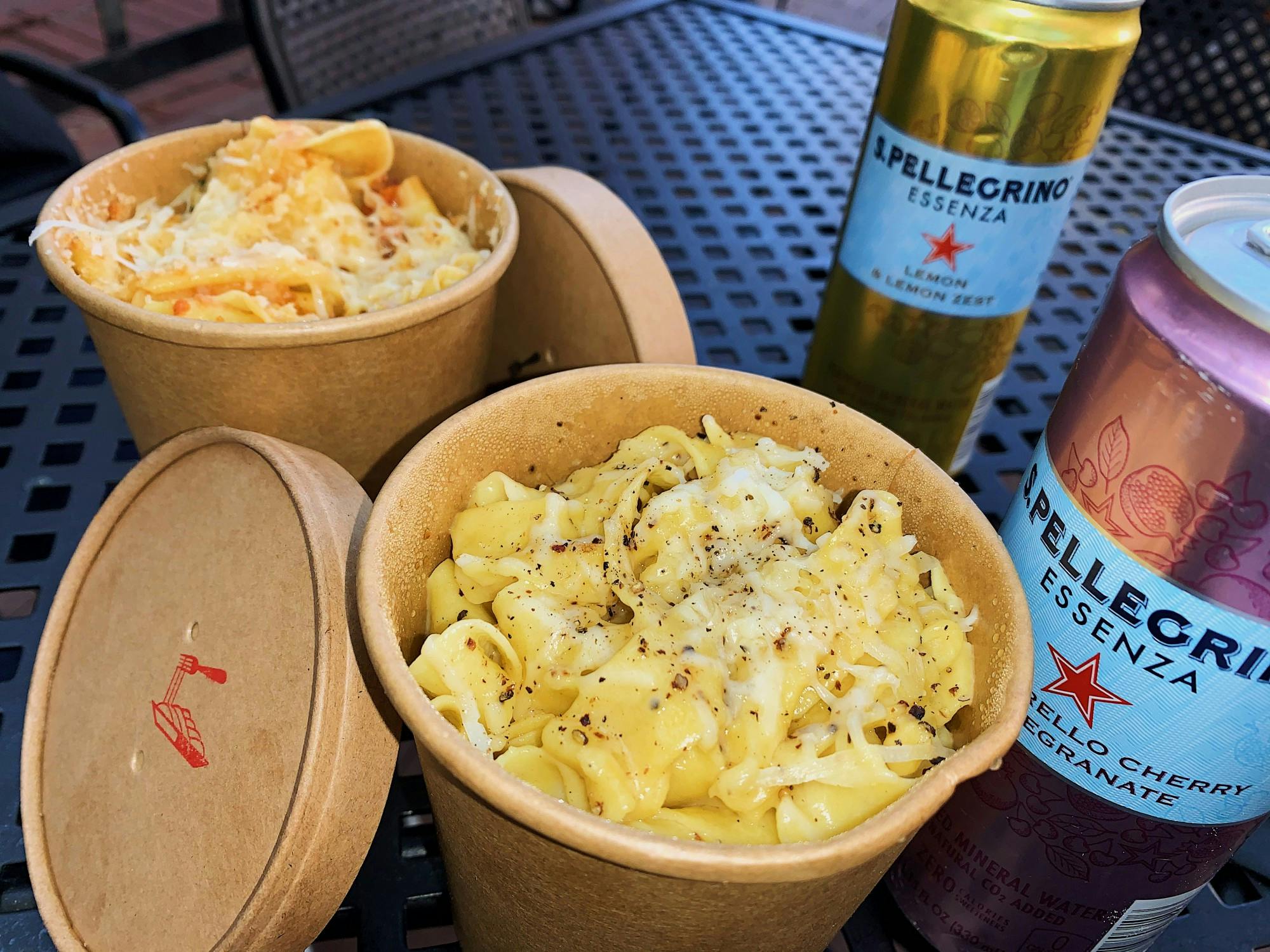 The Cacio showcases fresh, handmade tagliatelle noodles with parmesan, olive oil and a little bit of butter.