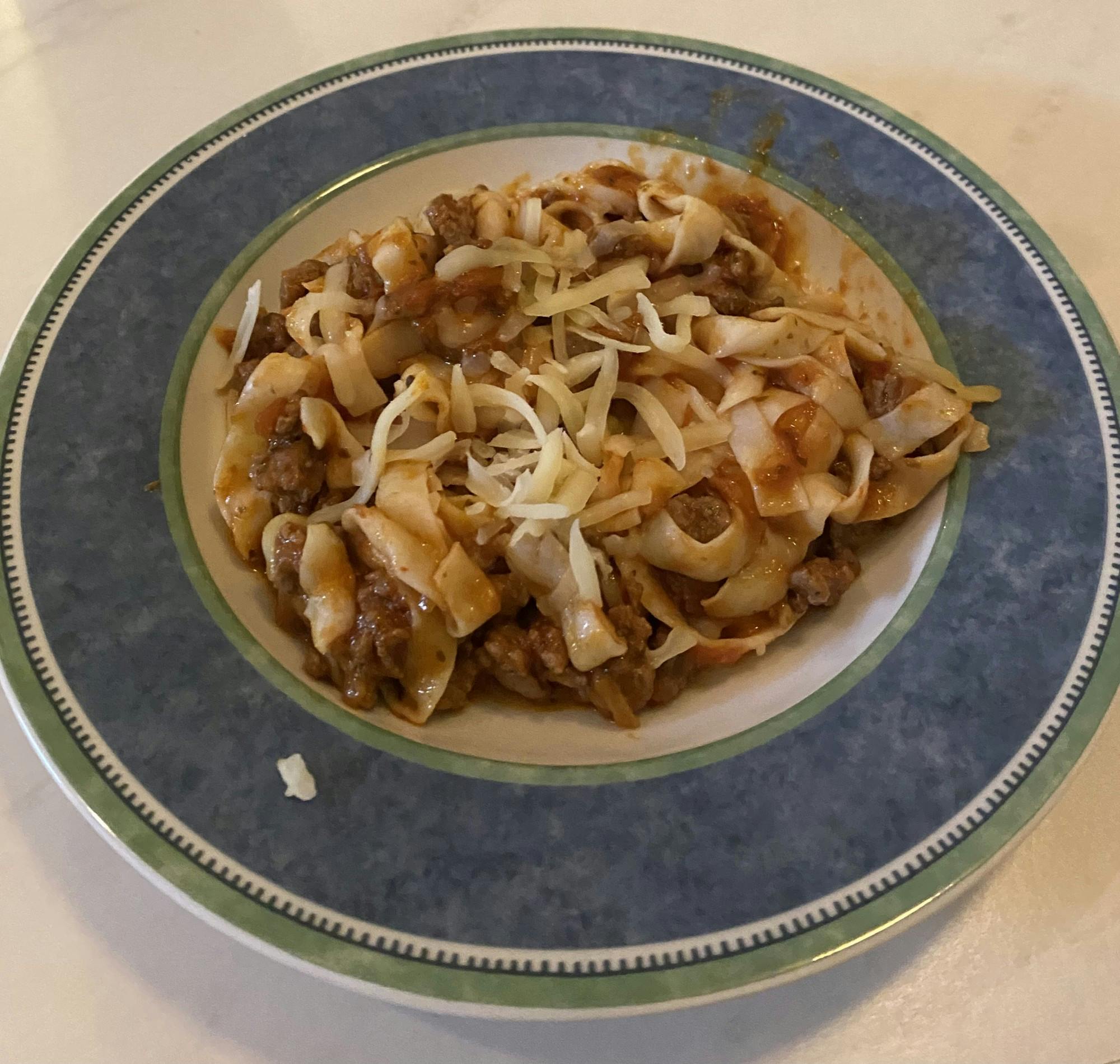 A tasty alternative take of Spaghetti Bolognese with tofu shirataki noodles.