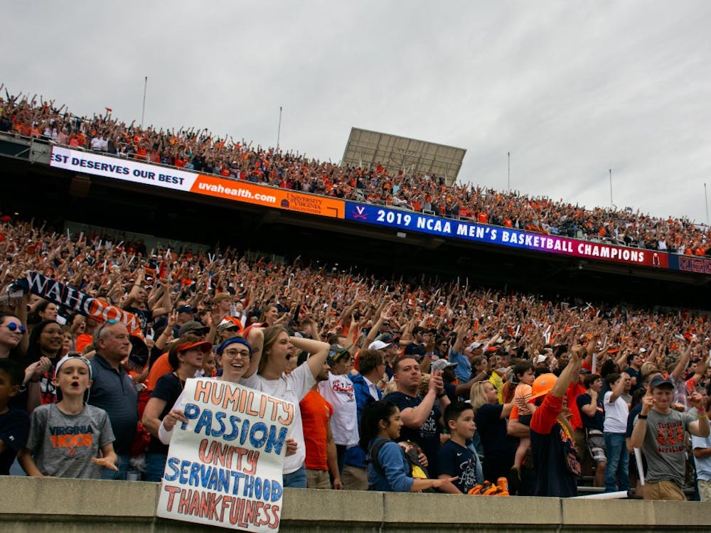 Over 20,000 Cavalier fans came to Scott Stadium Saturday afternoon to witness the championship celebration.