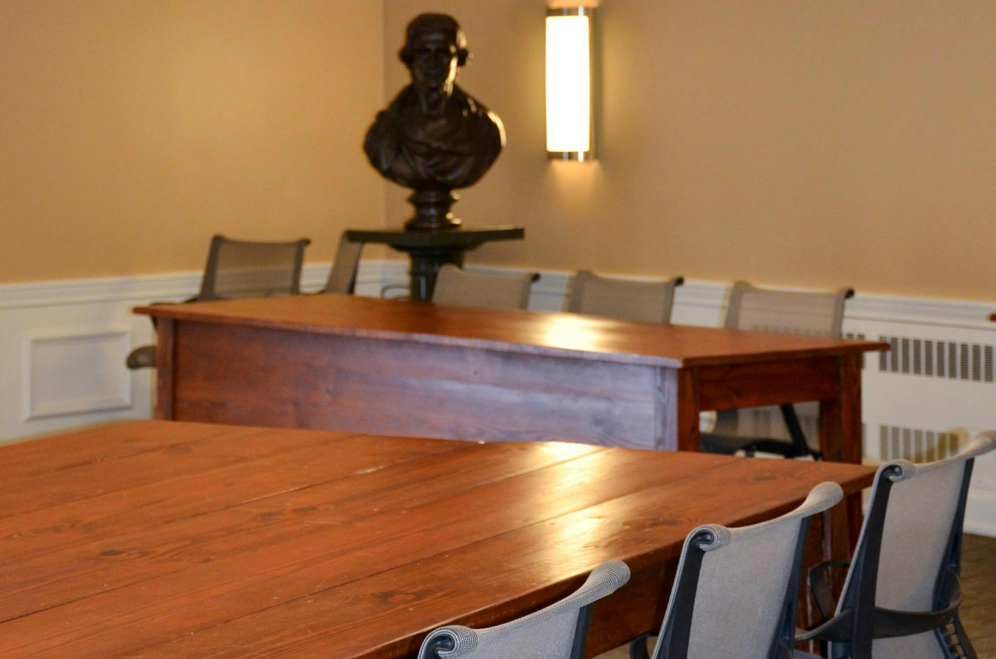 The UJC trial room, photographed March 28, 2025.