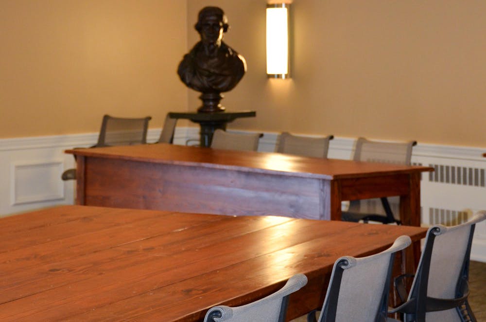 The UJC trial room, photographed March 28, 2025.