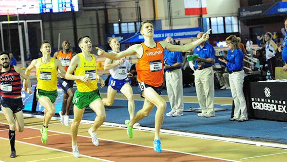 Senior Henry Wynne&nbsp;finished second in the one-mile run for Virginia.