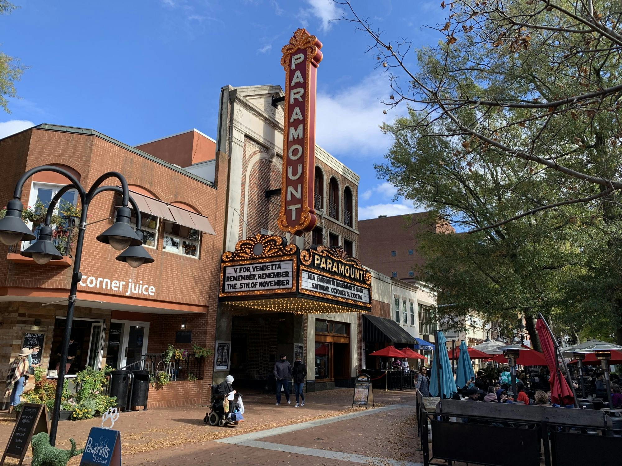 On Halloween afternoon, The Paramount screened the horror classic “Rosemary’s Baby” to a modest audience.