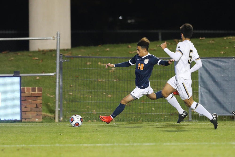 <p>Sophomore forward Nathaniel Crofts lifted Virginia over Furman with his two goals.</p>