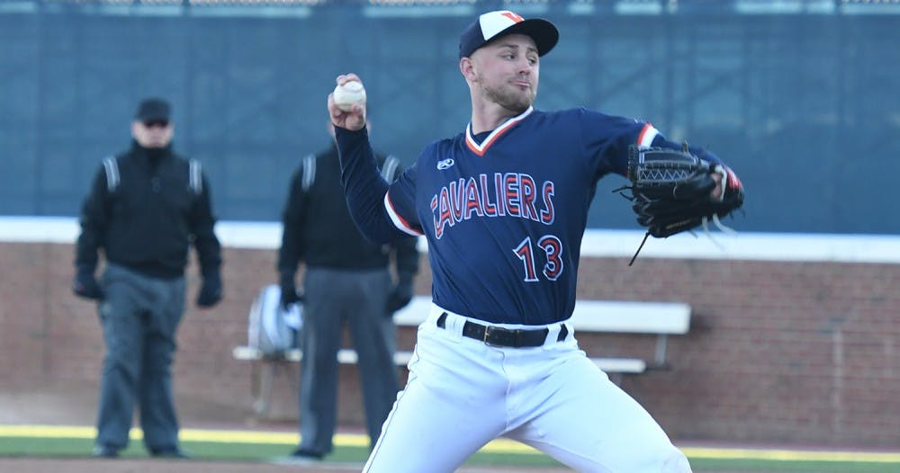 <p>Senior reliever Alec Bettinger&nbsp;pitched six innings of relief in Virginia's 11-2 win Saturday.&nbsp;</p>