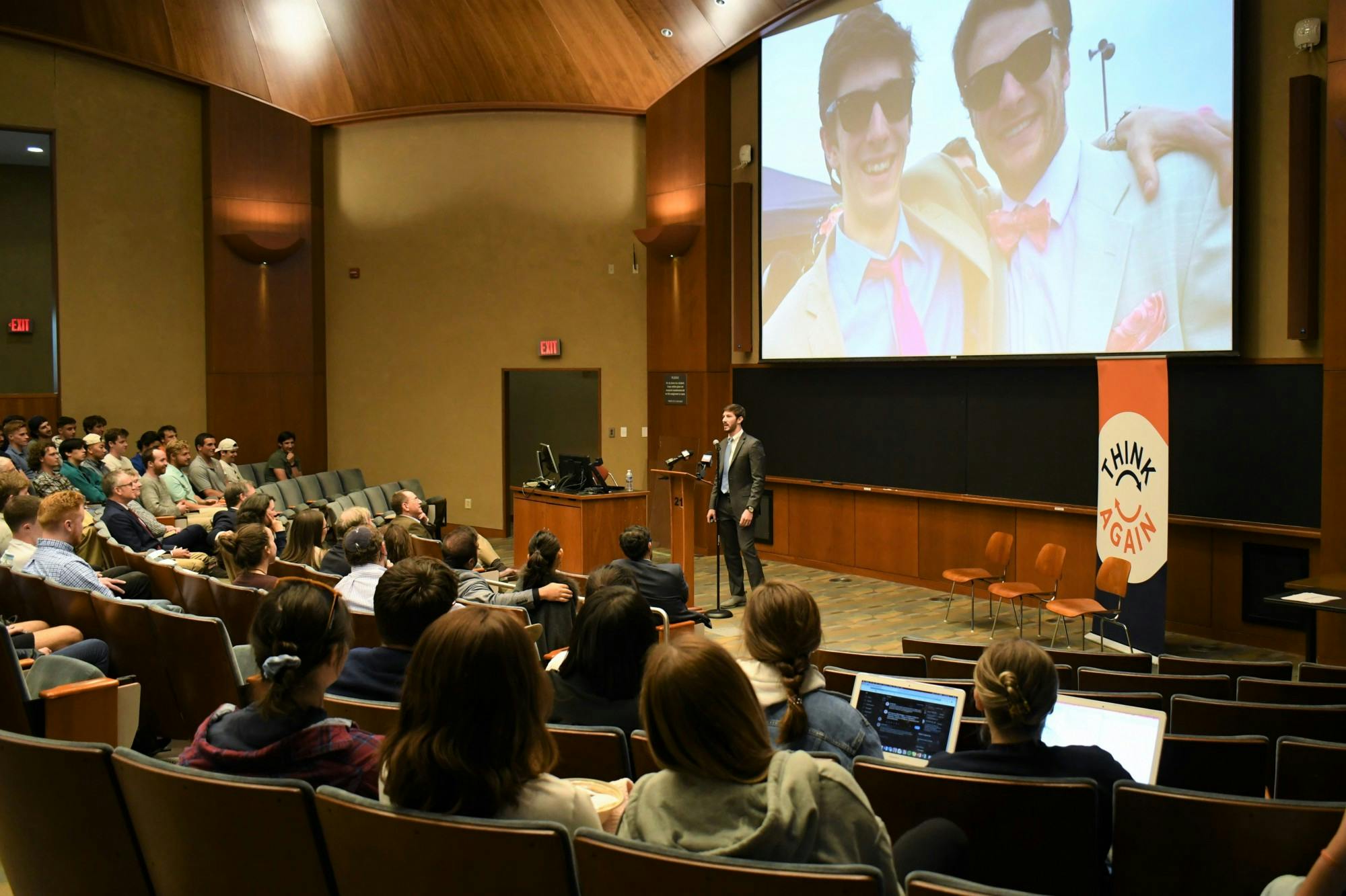 The event — held as the fifth anniversary of Otto’s death nears — was hosted by Think Again, a faculty-led program within the College of Arts and Sciences that promotes free speech and open discussion.