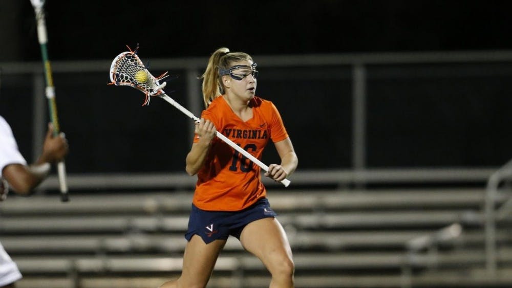 <p>Sophomore midfielder Ashley McGovern had three goals against Boston College, tying her highest tally for the year.</p>