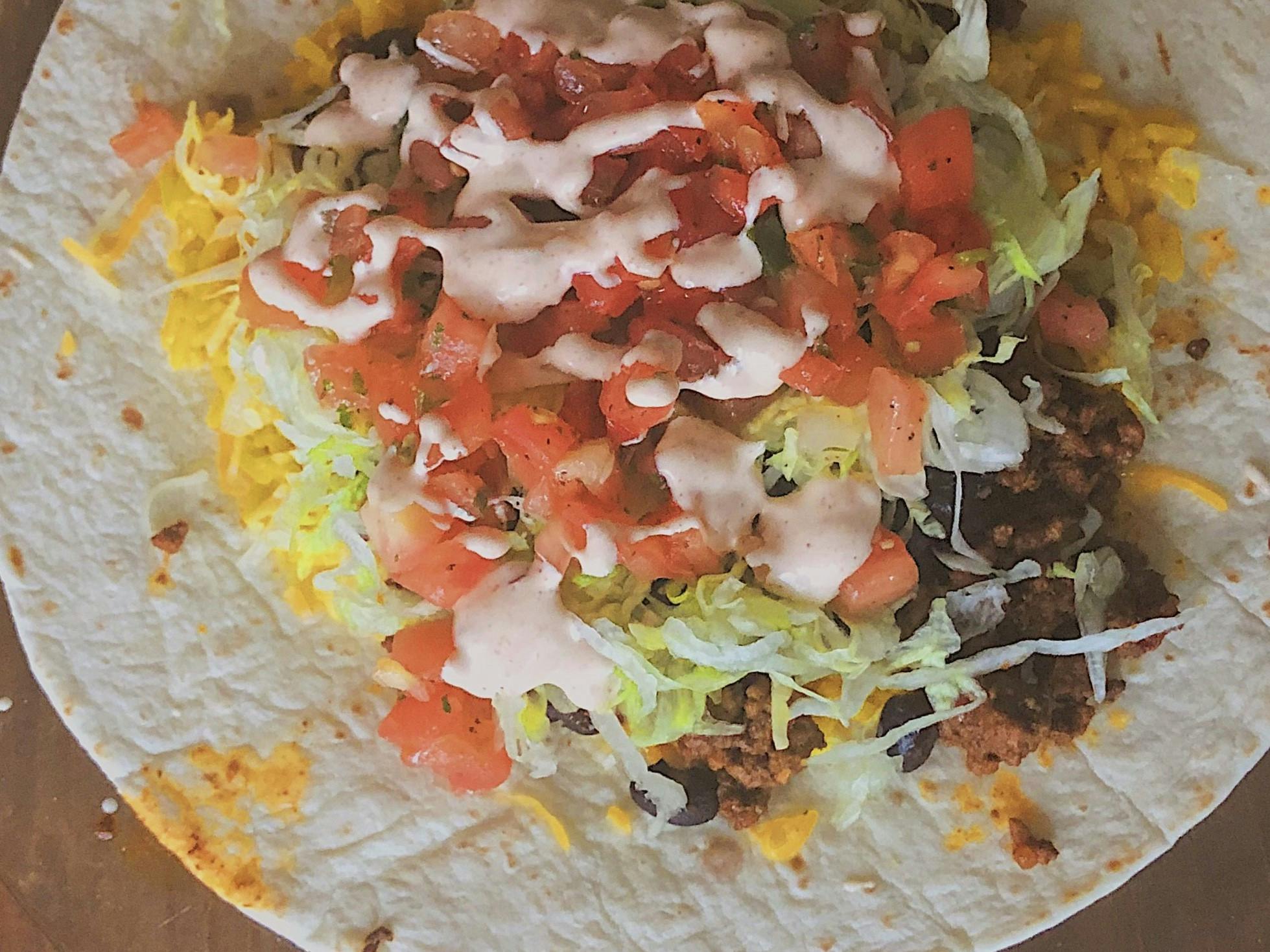 Behold my take on the burrito from Croads, a fan-favorite for anyone ranging from the dazed to the drunk.