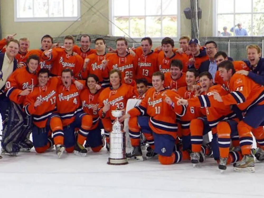 The Virginia club hockey team claimed the ACCHL championship title in February.