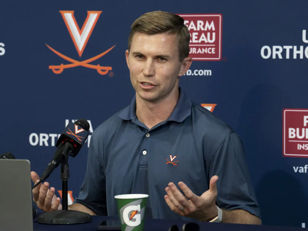 Ganyard at a press conference in 2023.