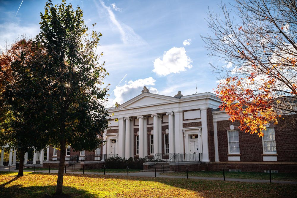 <p>Left to the department in the form of a papyrus scroll on the steps of Cocke Hall, the donation almost blew away as the ridiculously heavy wooden double doors automatically opened.</p>