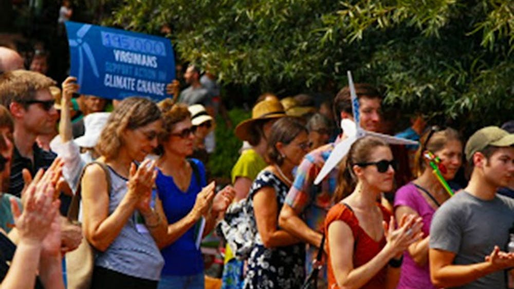 Charlottesville held a climate rally in solidarity with national march in NYC Sunday.