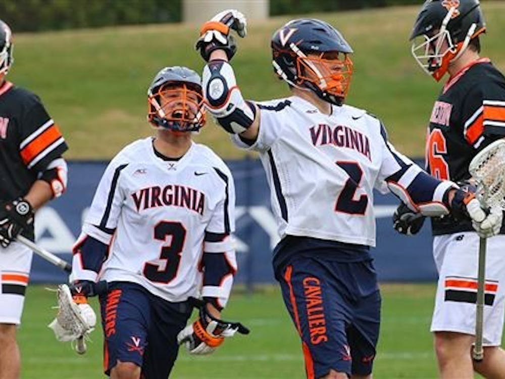 Freshman attackman Ian Laviano (left) and sophomore attackman Michael Kraus (right) will be key in Virginia's matchup Saturday.