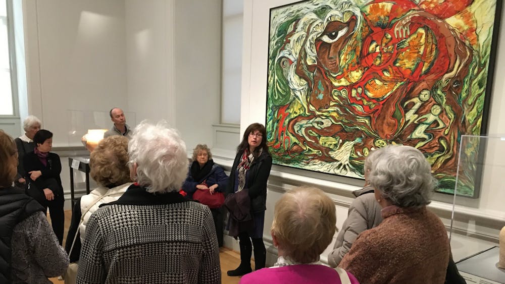 Dr Adriana Green visited Charlottesville to generate interest and support for the exhibit "Hearts of Our People" currently on display at the Smithsonian Renwick Gallery.&nbsp;