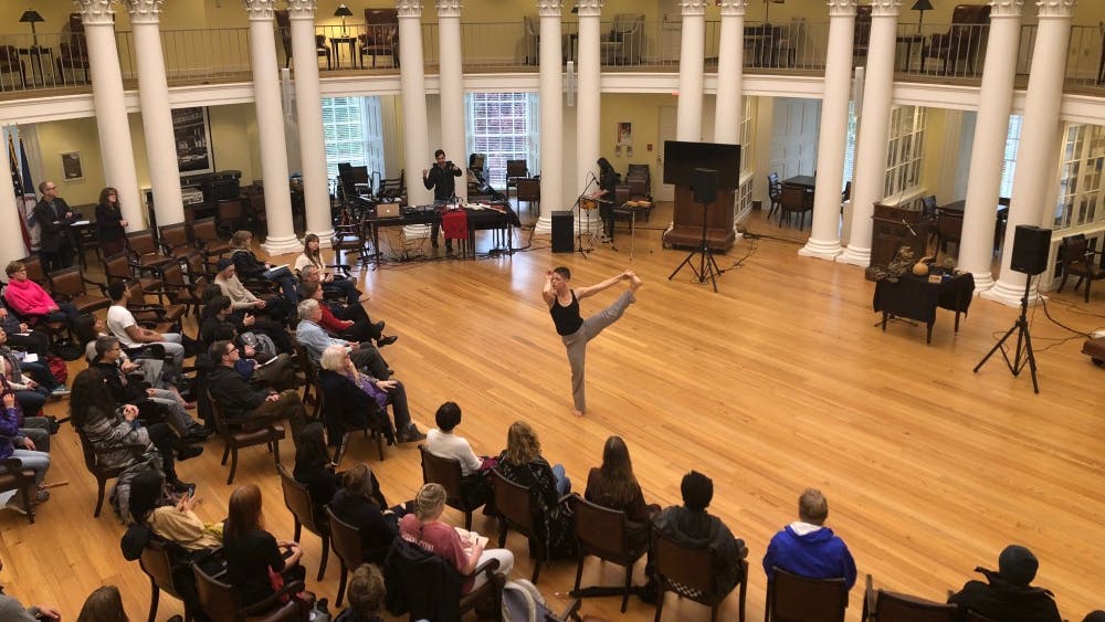 Jennifer Nugent was one of the performers at the Experimental Arts Festival last Friday at the Rotunda.