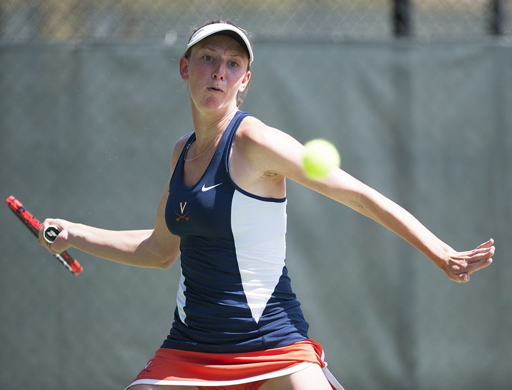 <p>Stephanie Nauta and the Virginia women's tennis team&nbsp;completed a sweep of the their bracket of the ITA Kickoff Weekend on Saturday. Nauta gained her 100th career singles victory against BYU.</p>