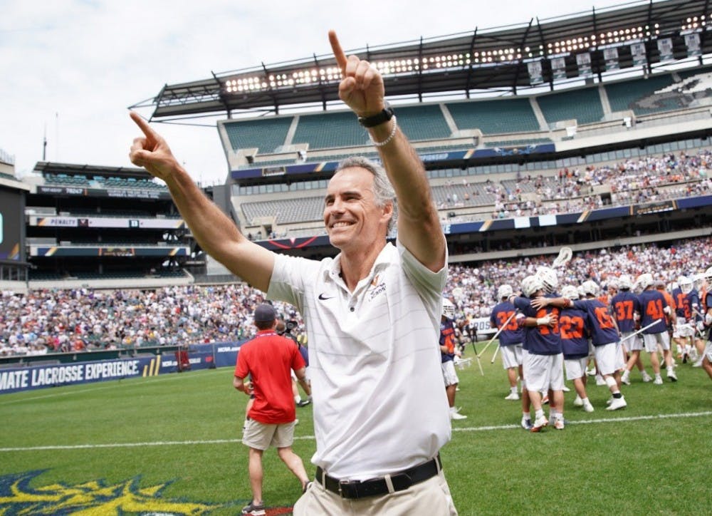 <p>Coach Lars Tiffany wins a national championship in his third year with Virginia.</p>