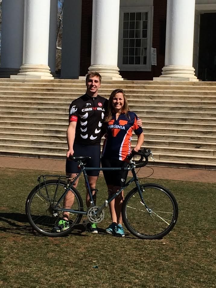 	Third-year College student Megan Bentzin and second-year College student Isaac Mackey plan to bike from Texas to Alaska this summer to raise money for World Bicycle Relief. 
