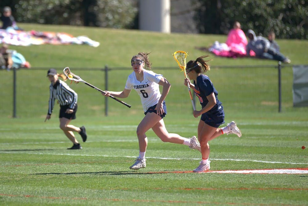 <p>Junior attacker Avery Shoemaker scored a team-high four goals in the contest against Boston College.&nbsp;</p>