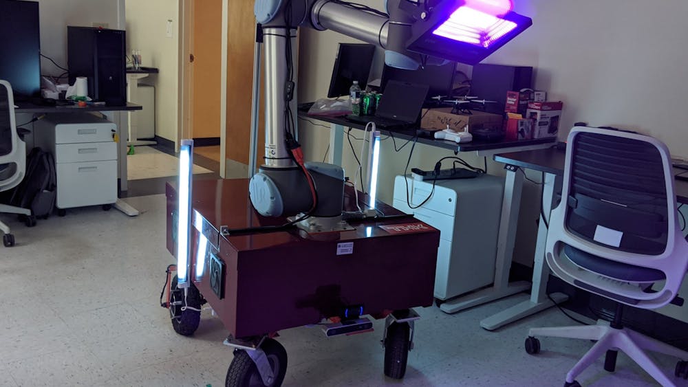 University professor Tomonari Furukawa and his team of graduate students developed a robot to decontaminate surfaces using UV light and hope to collaborate with the University Health System and other facilities to test and use the robot in clinical settings.&nbsp;
