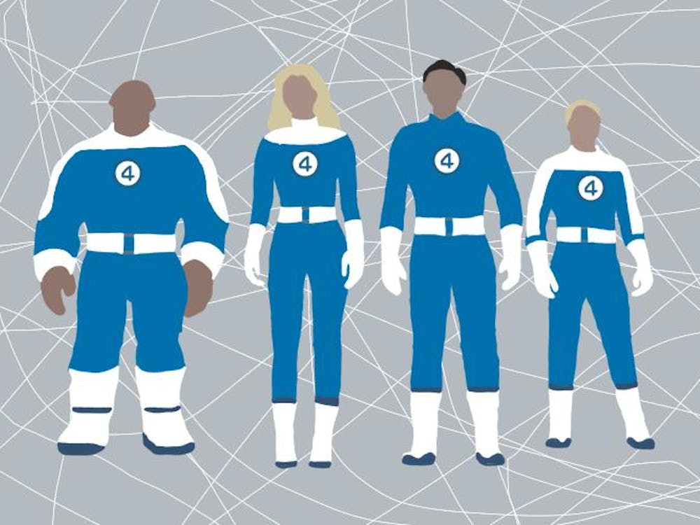 “First Steps” introduces the superhero family with a brief montage of their extraterrestrial origin story, wherein cosmic rays granted the four former astronauts various life-changing superhuman abilities.