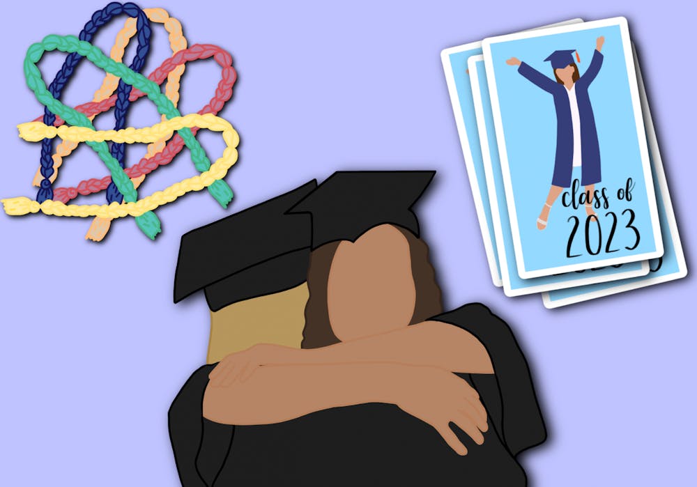 A lot of student organizations and school departments have graduation cords or stoles for their graduating members.